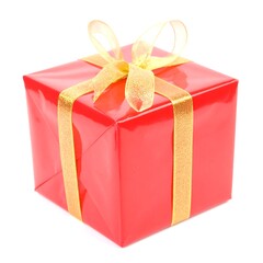 Red gift box with gold ribbon (5)