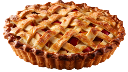 Delicious Apple Pie with Lattice Crust.