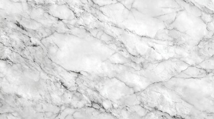 Obraz premium This detailed white marble surface features organic gray veining, showcasing a timeless and elegant appearance perfect for interior design and architecture projects.