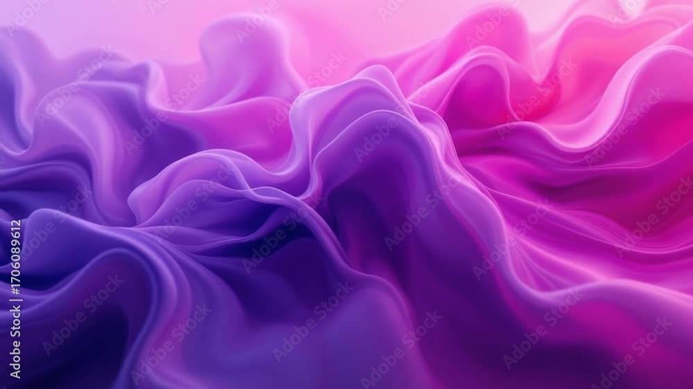 Poster abstract flowing fabric background with vibrant gradient color
