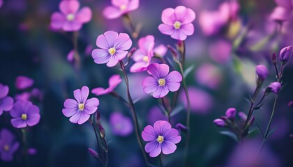 Breathtaking Panoramic View Of Erysimum Flowers Outdoors: Beautiful Mauve Perennials In The Genus Erysimum, Also Known As Wallflower Or Gillyflower In Garden.