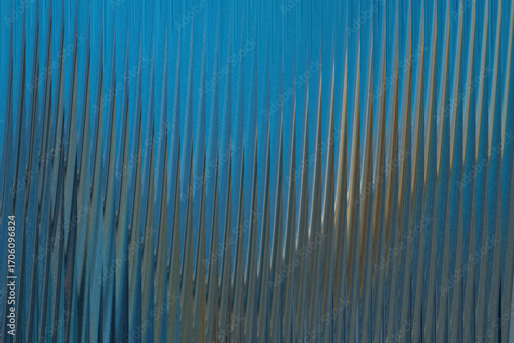 Poster closeup view of weathered blue wooden planks with vertical grain, showing texture and subtle color v