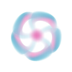 Abstract Gradient Mesh Flower Vector – Soft Pink Blue Petals Design