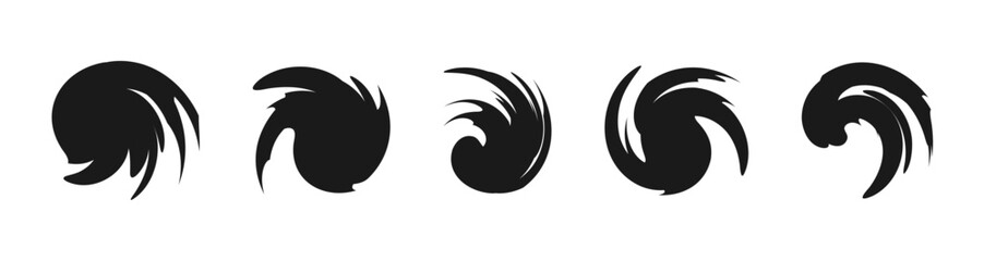 Naklejka premium circle brush stroke grunge element