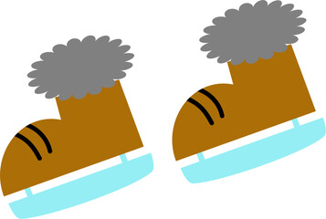 Brown Simple Winter Shoe