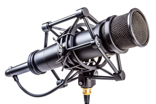 Professional Studio Microphone with Shock Mount High-Quality Audio Recording Equipment