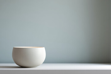 photorealistic ultraminimalist composition featuring single elegant object set against clean background