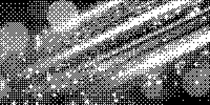 Abstract pixel bitmap effect background with diagonal stripe lines and glowing bokeh dots