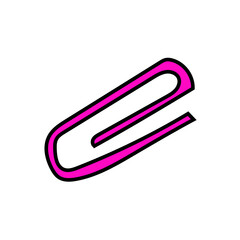 Clip Rosa Ilustração