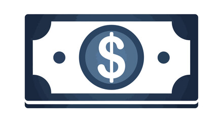 Dollar bill representing financial wealth and economic prosperity in modern business, symbolizing success and investment with a clean, minimalist aesthetic.