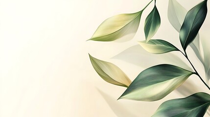 Vibrant Green Foliage Closeup with Textured Leaves in Natural Light and Detailed Vein-generative ai