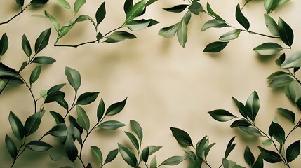 Vibrant Green Foliage Closeup with Textured Leaves in Natural Light and Detailed Vein-generative ai