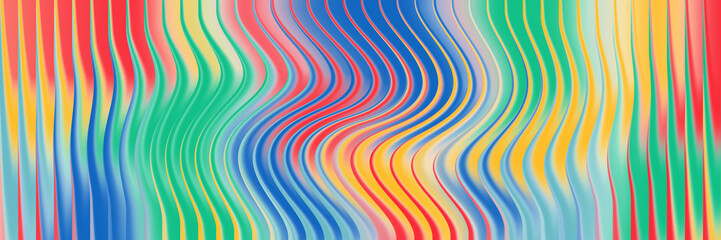 Abstract multicolor background with wavy vertical lines