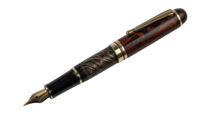 fountain pen isolated on white