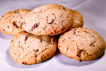 Homemade chocolate chip cookies