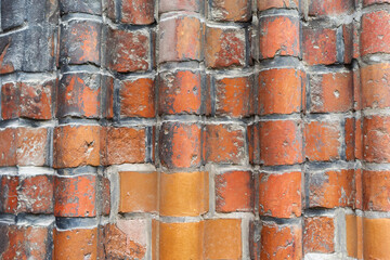 Brick wall of of the Nikolaikirche (St. Nicholas' Church). The oldest church in Berlin.