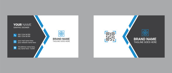 Simple business card template design and visiting card design for your business and personal purpose