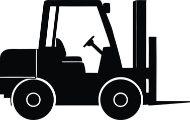 logistics lift truck vehicle vector design
