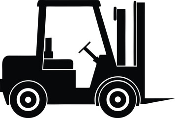 industrial warehouse forklift vector art
