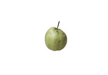 tropical fruit guava on white surface