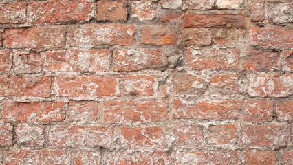 Old wall texture made of rectangular bricks