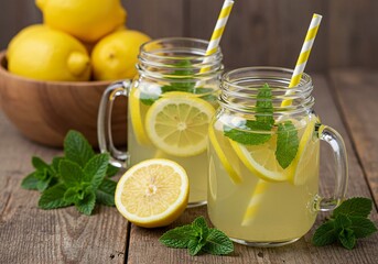 Fototapeta premium Refreshing Lemonade Delight