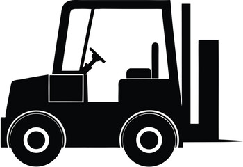 industrial warehouse forklift vector art
