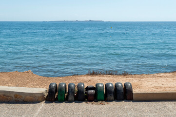 VIEW OF THE FINISH OF THE BLUE MILE COURSE, SANTA POLA, ALICANTE, SPAIN, EUROPE