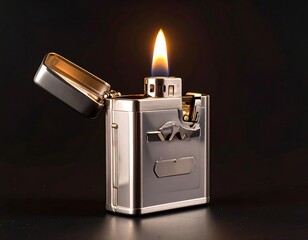 Elegant lighter, open flame