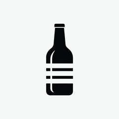 wine bottle vector illustration