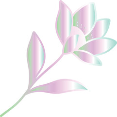 Pastel Flower Illustration 