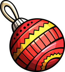 Christmas Ornament Ball Cartoon Illustration