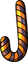 Christmas Candy Cane Cartoon Illustration