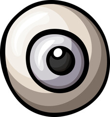 Eyeball Cartoon Illustration