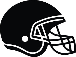 sport safety football helmet vector art
