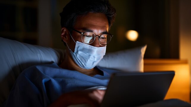 Person wearing face mask