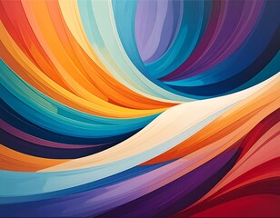 Abstract swirl of vibrant colors