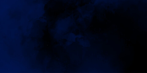 Black and blue steam on a black background. soft blue, beige lighting and gradient dark blue colors. colorful background with watercolor stains and for design and decoration, 
