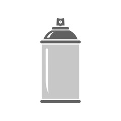 A close-up view of a spray paint canister on a plain background, ideal for art and DIY projects