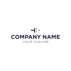 Minimalist logo design featuring a stylized abstract symbol above the company name and tagline in a clean, modern font.