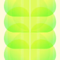 Abstract poster with gradient and geometric shapes