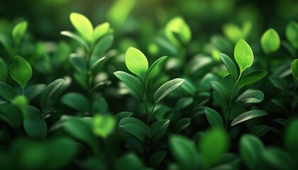 Obraz premium Growth Of Green Plants - An Exploration Of The Development And Expansion Of Plant Life In A Vibrant And Lush Environment.