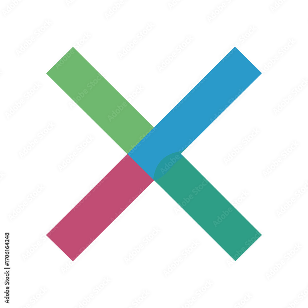 Poster abstract geometric design featuring vibrant colors and overlapping shapes, creating a modern aesthet