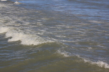 waves on the beach