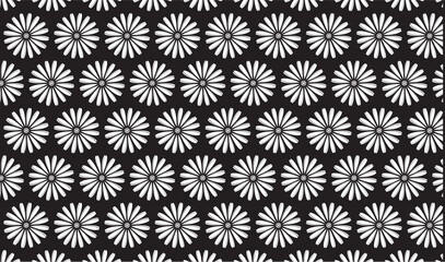 Fototapeta premium vector seamless pattern with flowers vintage style