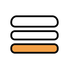 Fototapeta premium Minimalist icon of stacked books in a simple design, representing education and knowledge