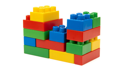 Fototapeta premium A bright yellow plastic duck, a classic bath toy, is isolated on a clean white background