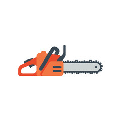 A detailed illustration of a chainsaw showcasing its design, function, and potential uses in forestry