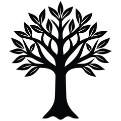 Fototapeta premium a 3d metallic tree of life sculpture isolated on white background