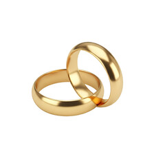 Intertwined Gold Wedding Rings Symbolizing Love Commitment and Eternal Union Celebration